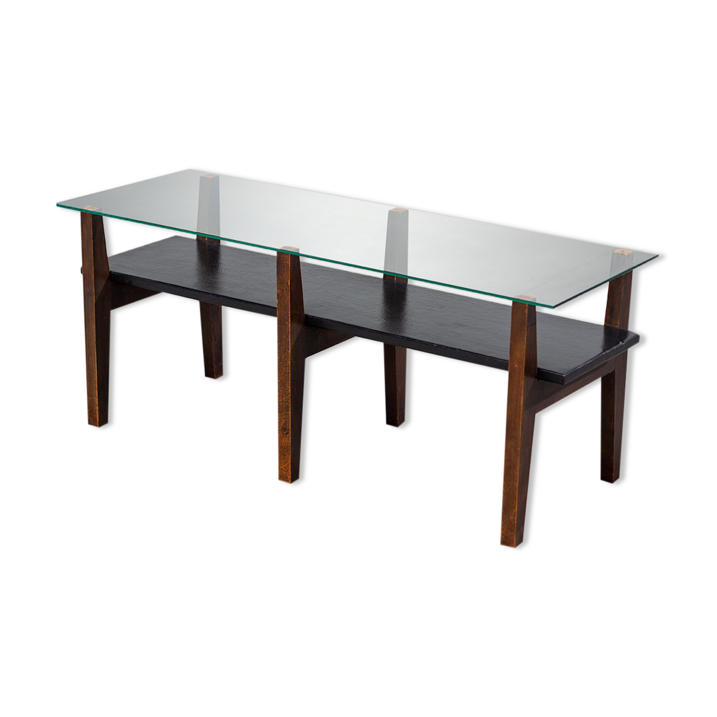 Belgian living room table is designed in a constructivist style of the 50s