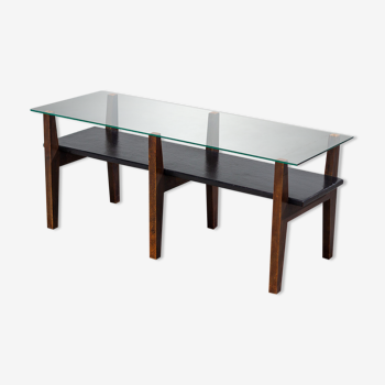 Belgian living room table is designed in a constructivist style of the 50s