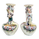 Paire de vases en barbotine