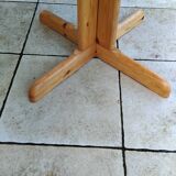 Vintage pine dining table from the 1970s in the style of Rainer Daumiller.