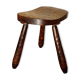 Vintage tripod stool form free feet solid wooden rockets