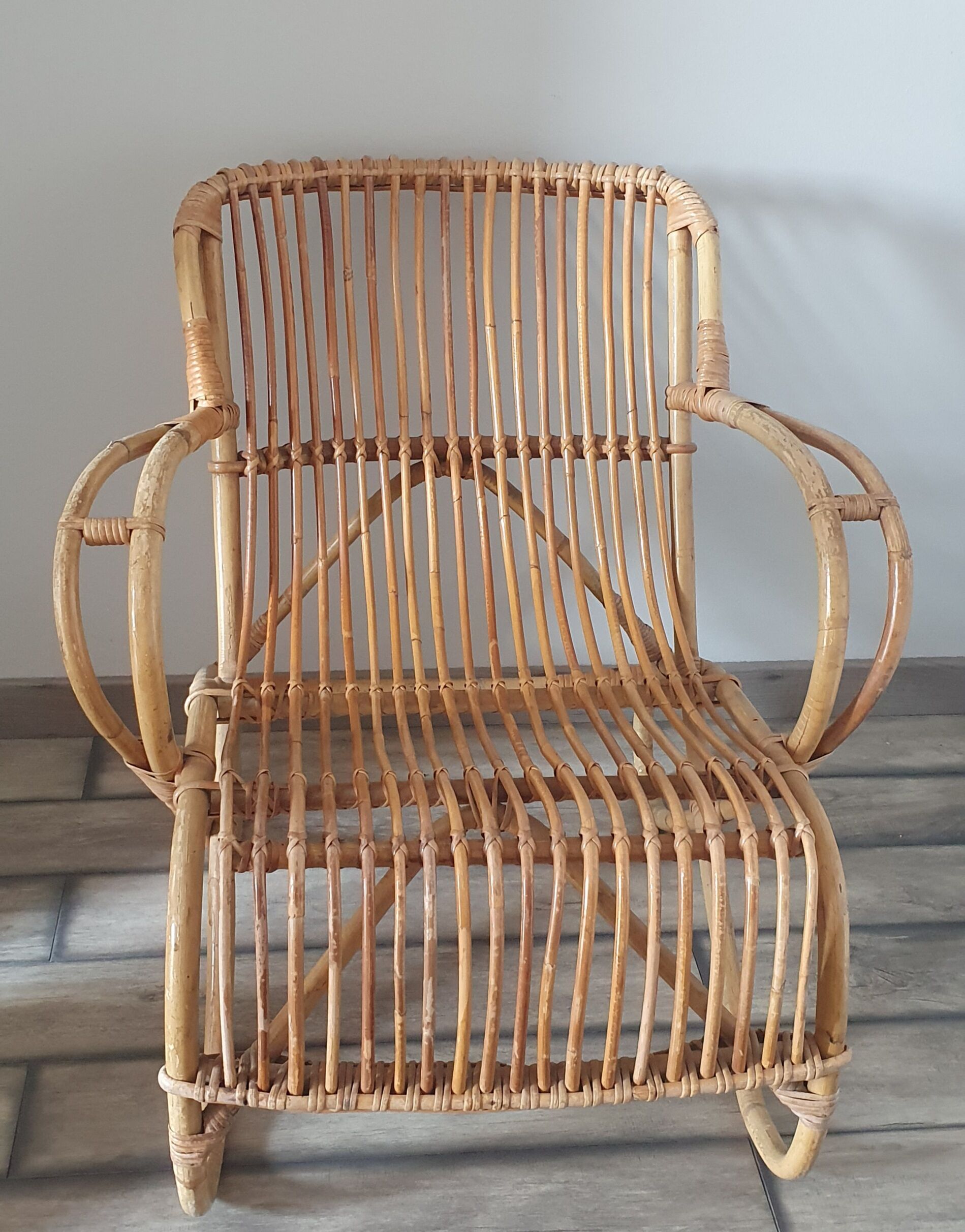 Rattan armchair