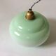 Green opaline ceiling lamp