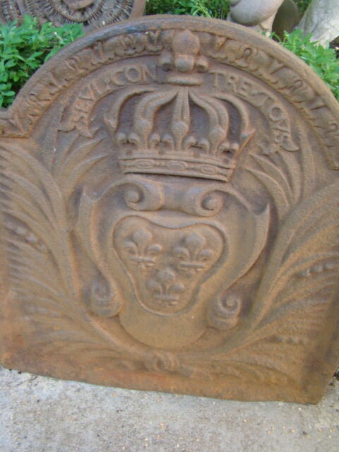 old fireplace plate