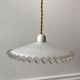 Suspension in serrated opaline and porcelain early twentieth century