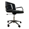 Chaise de bureau en cuir vintage wilkahn / chaise de bureau