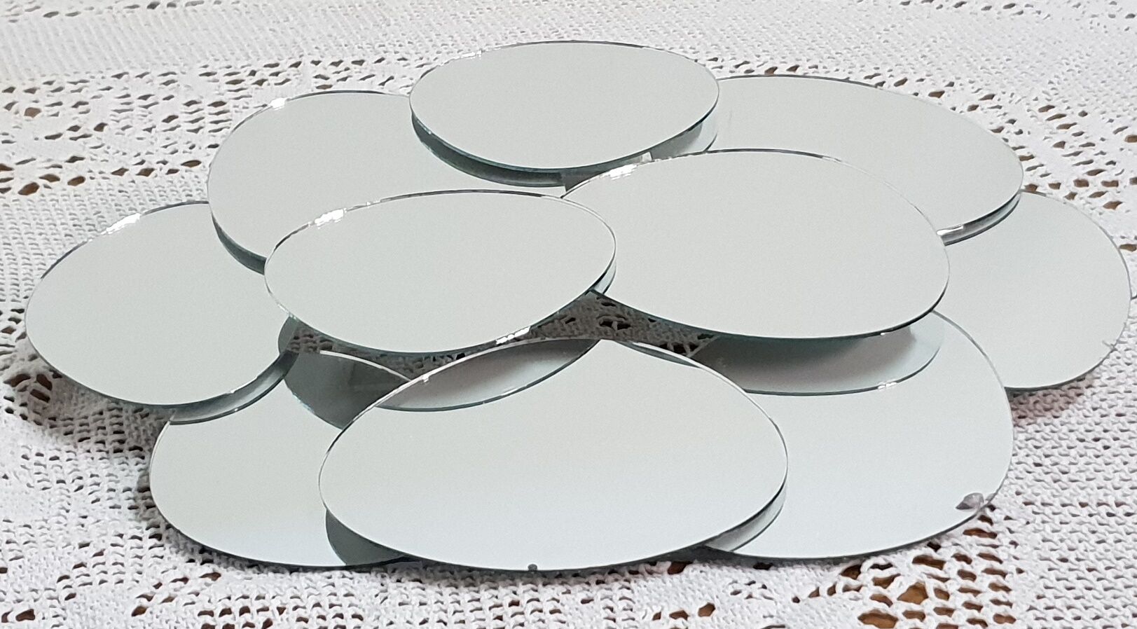 Mirror flowers seventies - 40x34cm