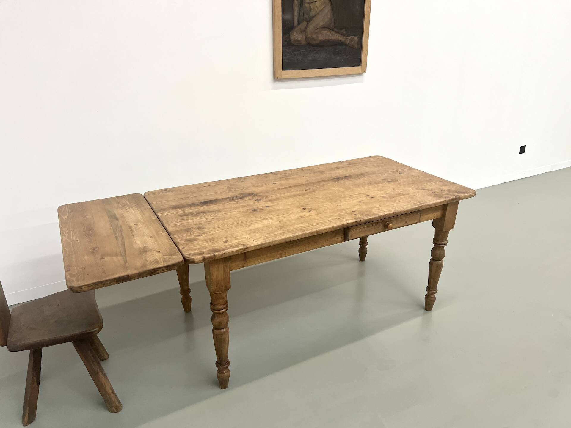70s pine farmhouse table