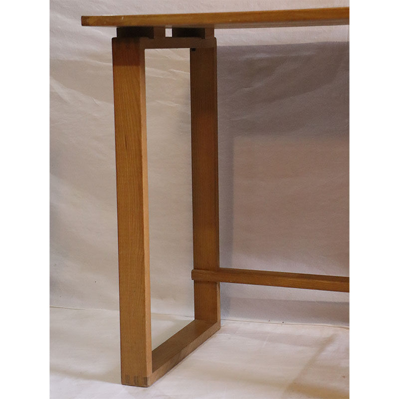 Desk and its vintage wooden chair 1960