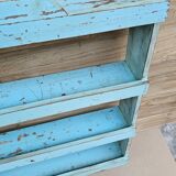 Teak wall shelf