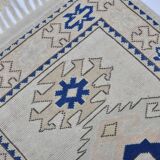 Oushak Handknotted Floor Vintage Rug sku 3450