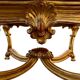 Table de milieu en bois doré table basse Louis XVI