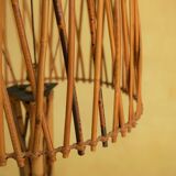 Vintage rattan floor lamp