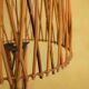 Lampadaire vintage en rotin