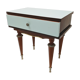 Vintage wooden bedside table / spindle legs