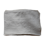 Embroidered linen sheet