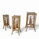 Nesting set bamboo plant stands 1970s