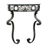 Console en fer forgé, Italie, années 1960