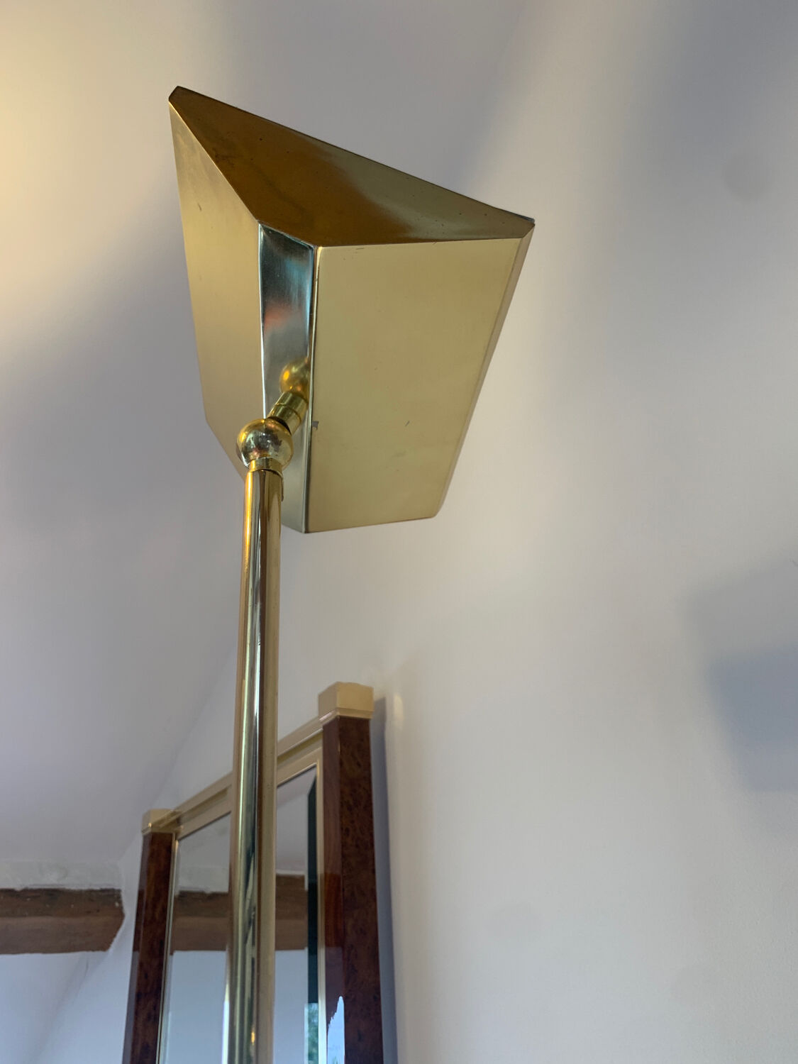 Italian brass floor lamp