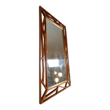 Rare large mirror "Konkret" Mid-Century Yngve Ekström by Eden Spegel in Sweden