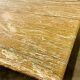 XL vintage square caramel travertine coffee table, 1980s