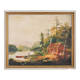 Peinture « The Angler’s Return », design danois, années 1980, par A. Enkeshafi