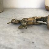 Vintage unicorn figure in brass