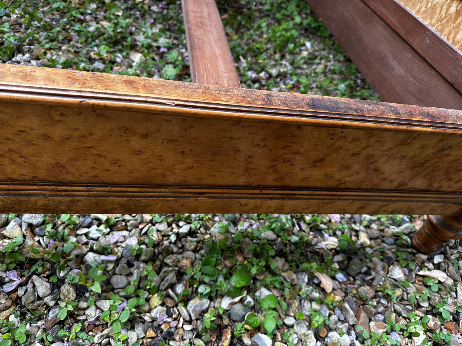 Louis Philippe wood briar bed, Restoration, 19th century