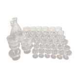 48-piece engraved glass service