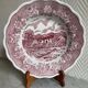 Set of three pink soup plates Fontebasso Made in Italy