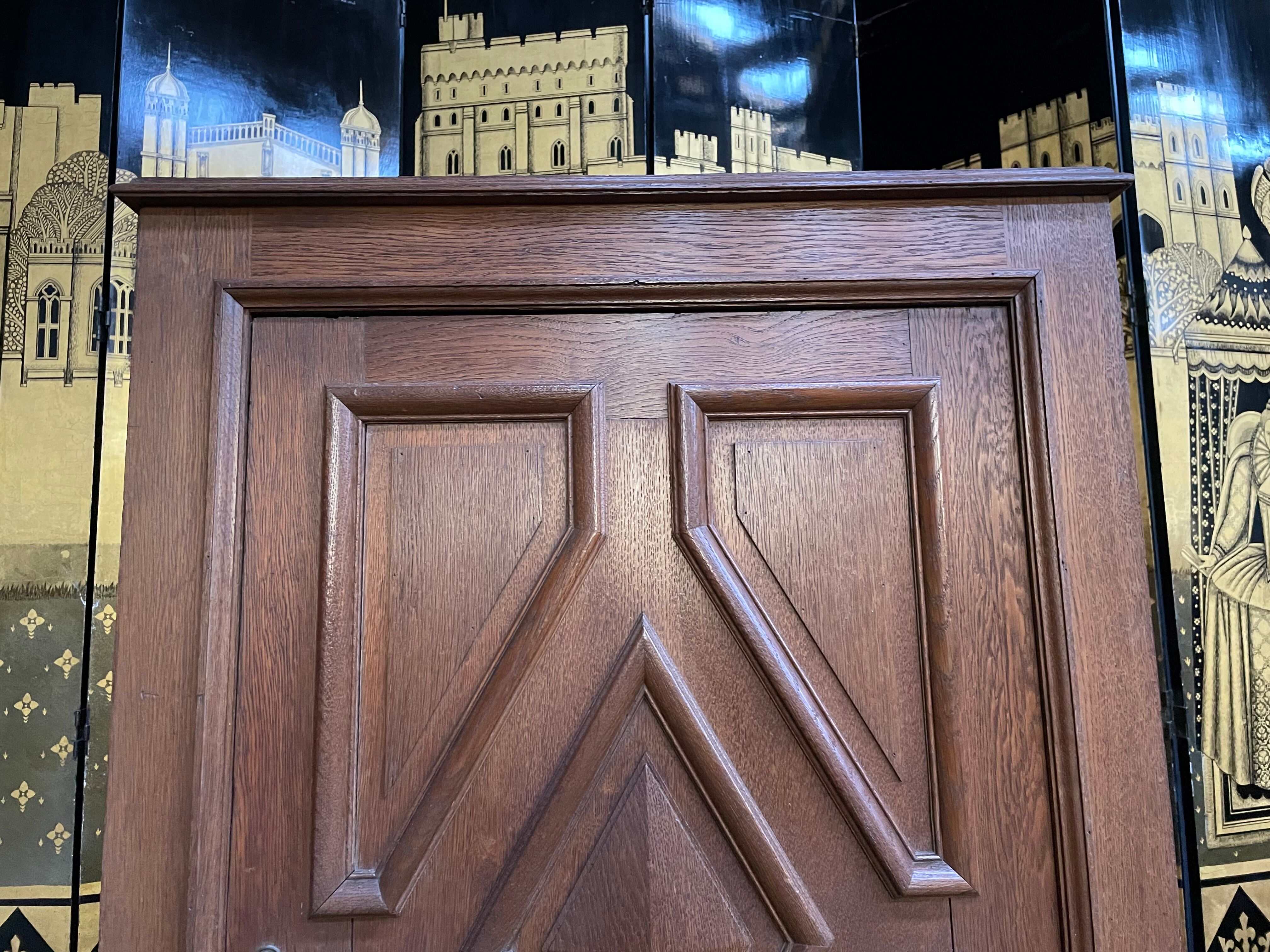 Solid oak bar chest cabinet