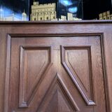 Solid oak bar chest cabinet
