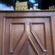 Solid oak bar chest cabinet