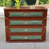 Vintage Scandinavian wooden ship cabin style chest of drawers