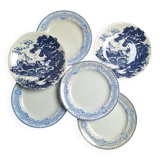 Vintage blue dinner plates