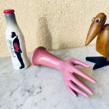 Vase soliflore fig hand in vintage ceramic 70s