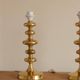 Single Swedish Brass Bobbin Table lamp