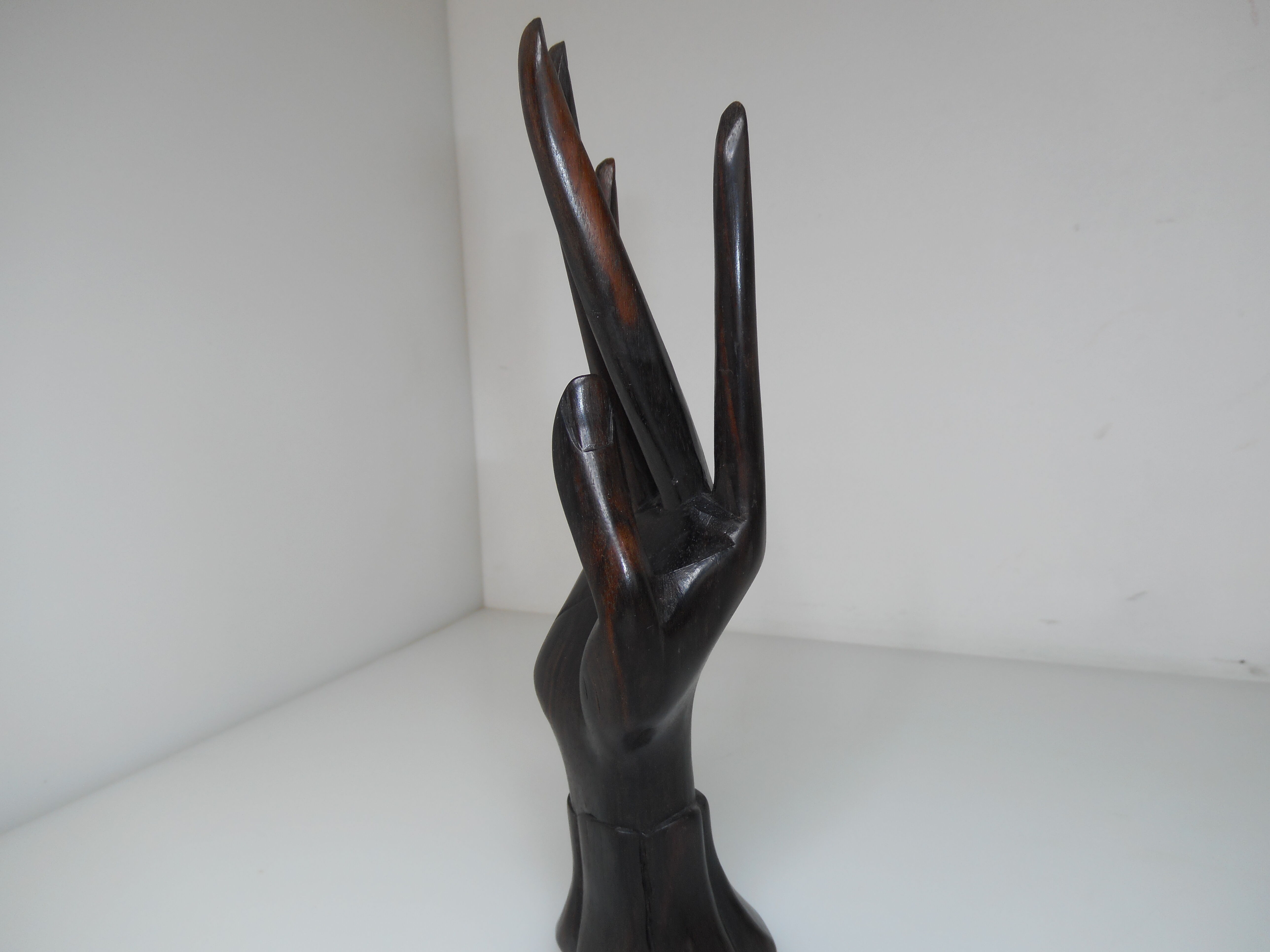Vintage wooden hand