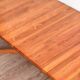 Grande table à manger scandinave vintage en teck massif, Danemark, 1970