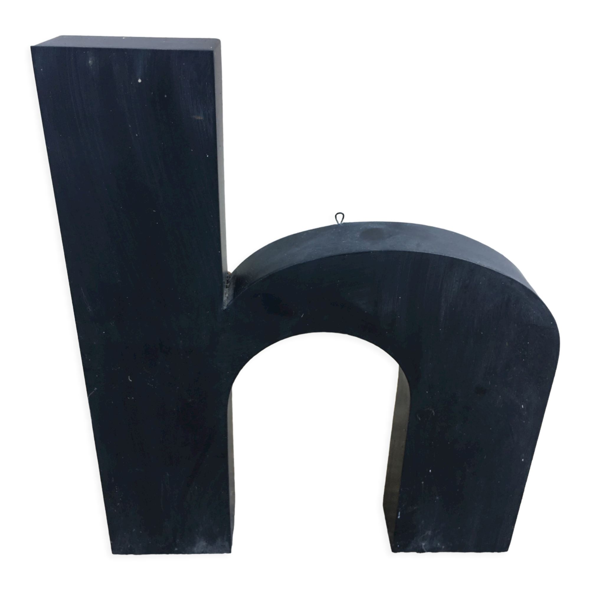 Vintage metal sign letter