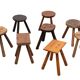 Set of 8 original Milk stools 1950s Holland