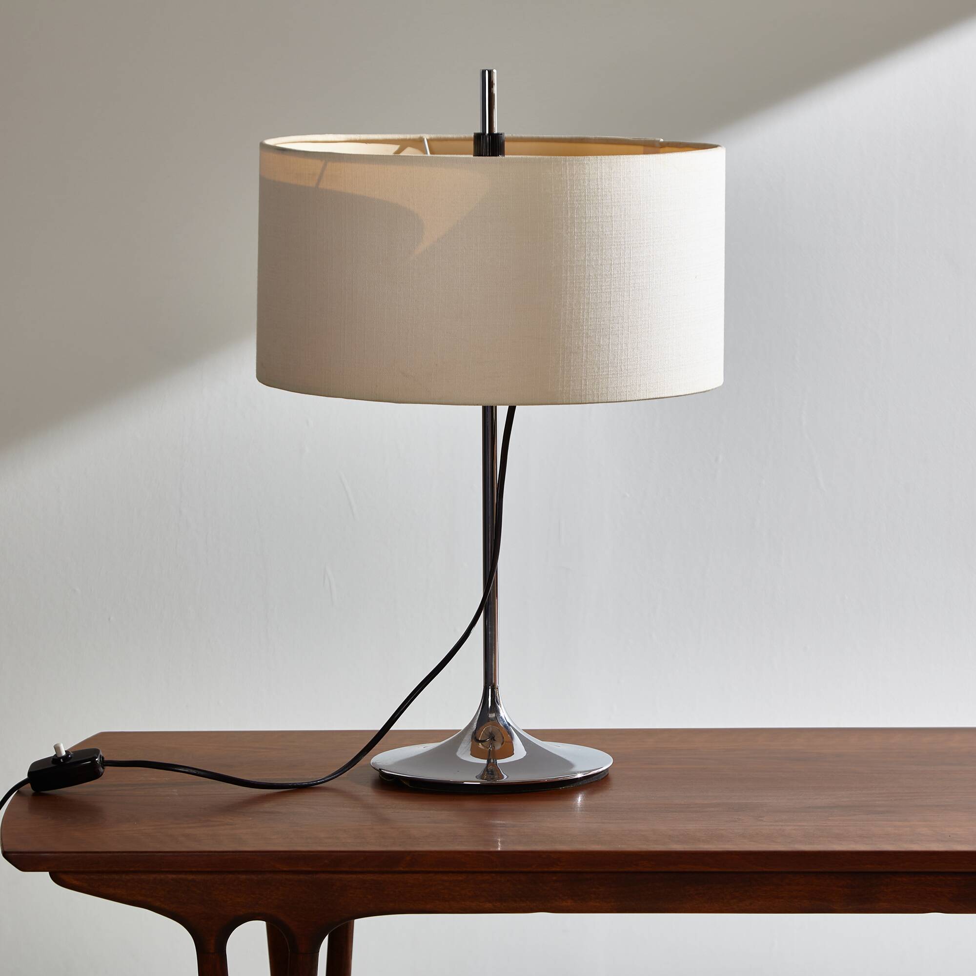 Chrome table lamp by Frank Betler for Wila