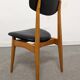 Series of 4 vintage chairs from the 50s/60s