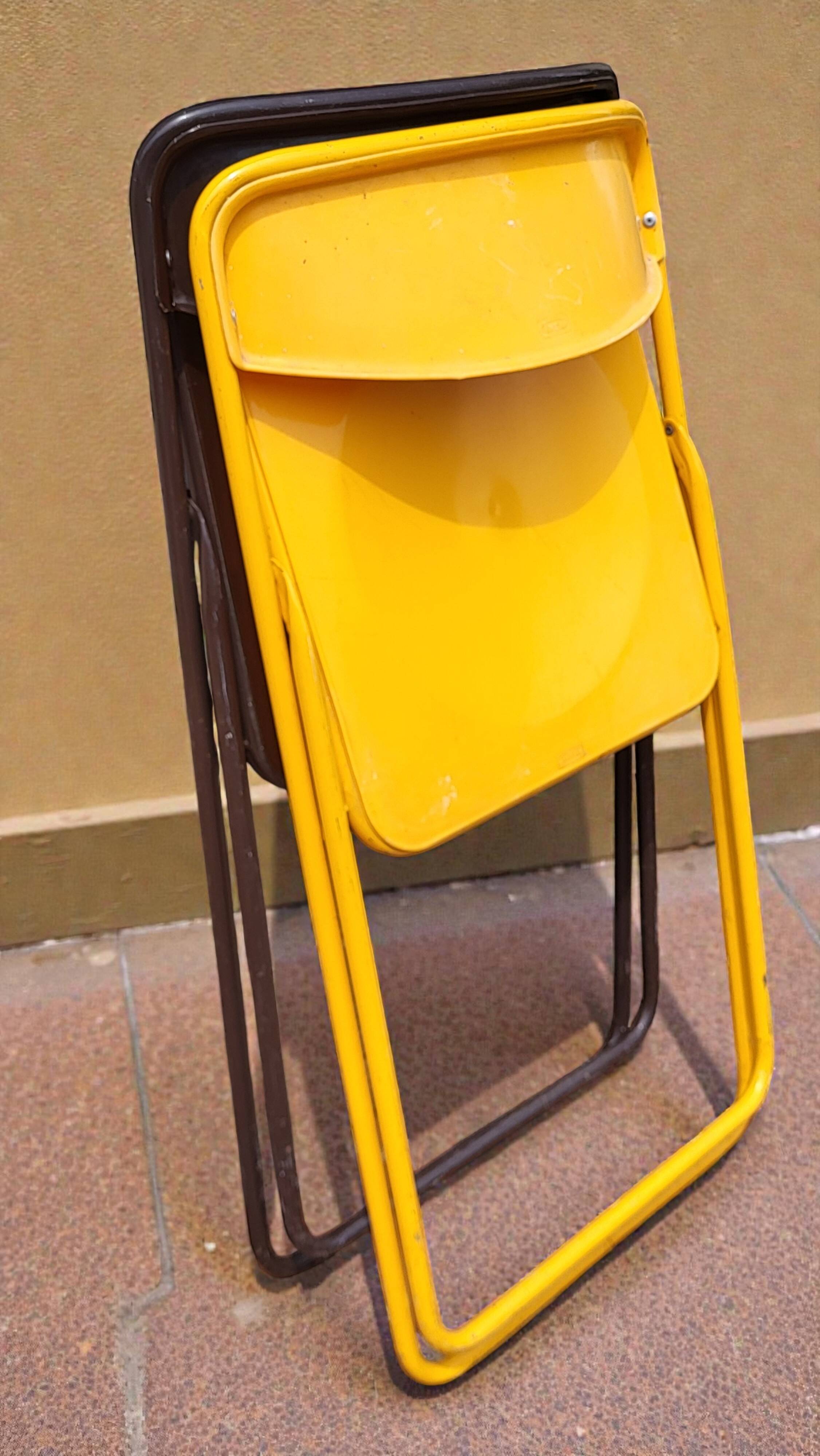 Pair of IKEA folding chairs from the 1980s