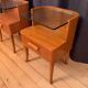A pair of bedside tables by Axel Larsson, Bodafors, Sweden, 1940s.