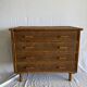 Commode  vintage en rotin et cannage