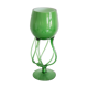 Vintage artistic green vase from the mid-century, Poland, Europe, 1970s.