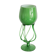 Vintage artistic green vase from the mid-century, Poland, Europe, 1970s.