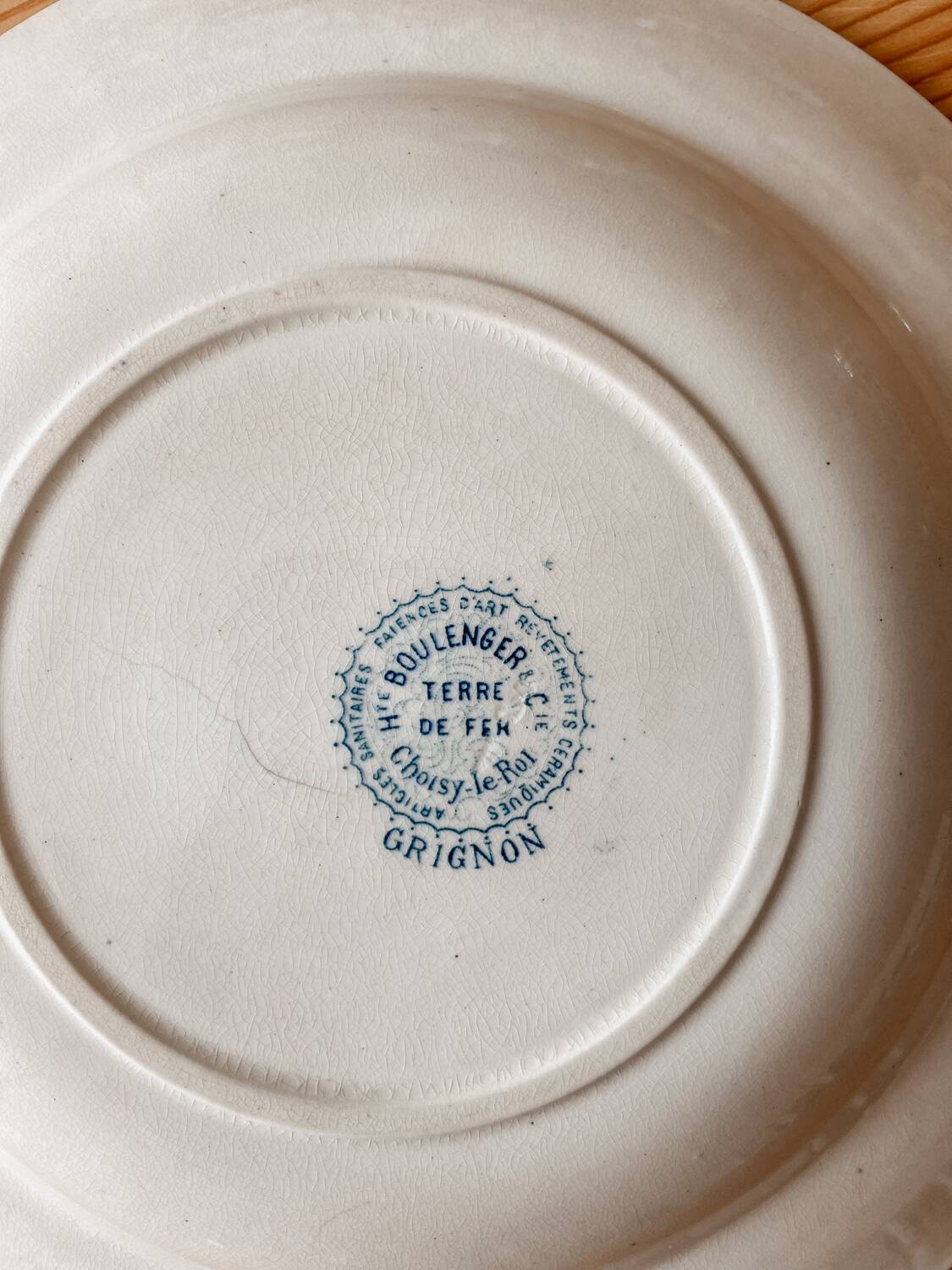 Earthenware earthenware soup plate