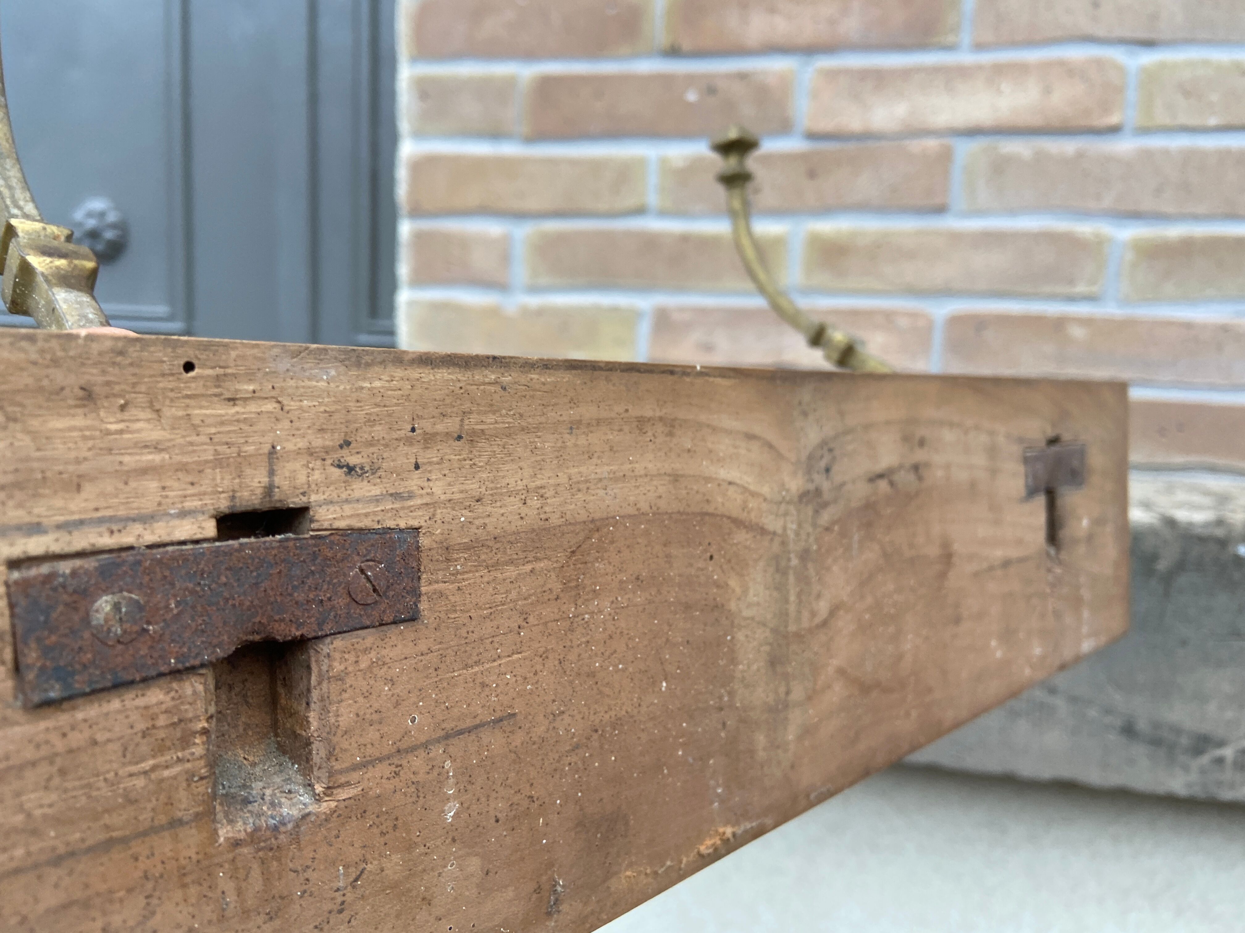 Wall coat rack vintage administrative hooks workshop